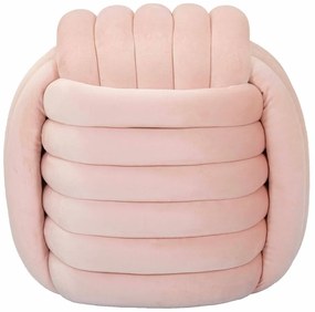 Poggiapiedi in velluto rosa chiaro Softy - Mauro Ferretti