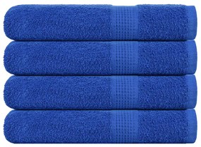 Asciugamani 4 Pz Blu 100x200 Cm 360 G/m² 100% Cotone /