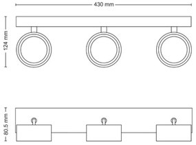 Philips - Faretto LED BRACIA 3xLED/5,5W/230V bianco