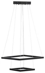 Lampadario Nero Alluminio 220-240 V Moderno 50 x 50 x 120 cm