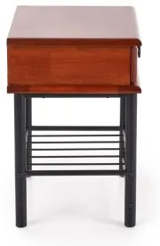 Comodino FIONA 55x48 cm marrone/nero