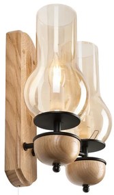 Brilagi - LED Applique COTTAGE 2xE14/40W/230V quercia/marrone