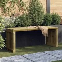 Panca da Giardino Estensibile 212,5x40,5x45 cm Pino Impregnato 832529