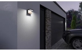 Lampada LED da esterno con sensore NATURA LED/12W/230V 4000K IP54 marrone/antracite