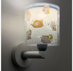 Dalber 41769E - Lampada da parete per bambini KAWAII FRIENDS 1xE27/15W/230V grigia