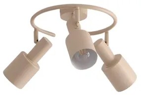 Ovelia 3 Round Plafoniera Beige - Lindby