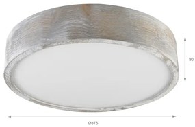 Brilagi - Plafoniera PINO 2xE27/15W/230V pino/argento Ø 37,5 cm