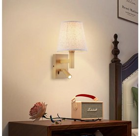 Brilagi - Applique a LED DEYA 1xE14/40W/230V + LED/3W lino/oro