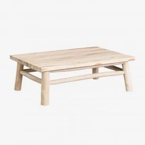 Tavolino da Giardino Rettangolare in Legno di Teak (120x80 cm) Narel - Sklum