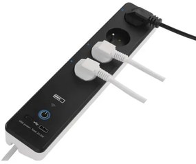 Multipresa smart GoSmart 4Z + USB-A + USB-C 2 m Wi-Fi Tuya con interruttore