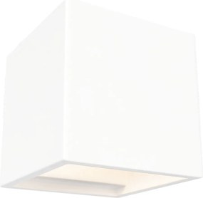 Applique da Parete Cubica G9 in Gesso Pitturabile