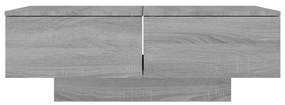 Tavolino da Salotto Grigio Sonoma 90x60x31 cm Legno Multistrato