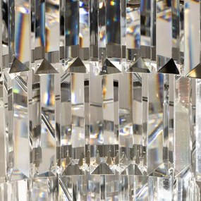 Brilagi - LED plafoniera in cristallo MOZART 5xE14/40W/230V cromo lucido