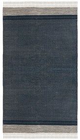 Tappeto da esterno bifacciale blu scuro in plastica riciclata , 120 x 180 cm Civil - Green Decore