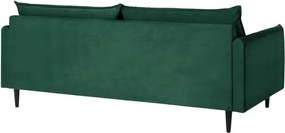 Divano verde scuro con rivestimento in velluto 203 cm Juli – Ropez