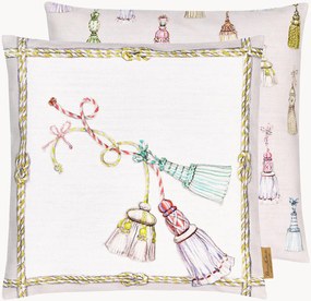 Copricuscino reversibile in cotone Castello