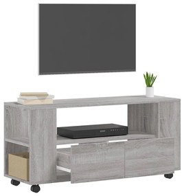 Mobile porta tv grigio sonoma 102x34,5x43 cm legno multistrato