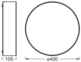 Osram - Plafoniera ORBIS PARIS 2xE27/25W/230V bianca