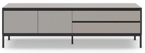Tavolo TV grigio e beige 180x55 cm Lorenza - Marckeric