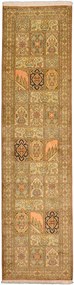 Cashmere Silk Tappeto 80x310 Beige (Indian) Annodato A Mano
