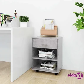 vidaXL Cassettiera da Ufficio con Ruote 5 Cassetti Rovere