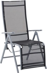 Sedia da esterno nera in metallo Ariola – Garden Pleasure