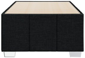 Giroletto senza materasso nero 100x200 cm in tessuto