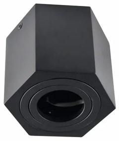 Luce Spot HEXAGON 1xGU10/10W/230V nero