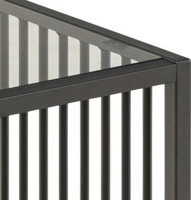 Tavolo contenitore con piano in vetro 40x40 cm Strington - Actona