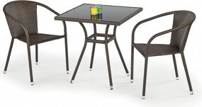 Tavolo quadrato Mobil nero/marrone scuro L70 cm