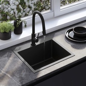 Lavello in acciaio Leo 50 Black
