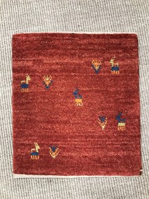Gabbeh Tappeto persiano 40 x 40 Rosso (Iran) Annodato A Mano