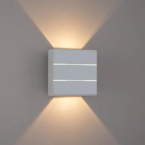 Brilagi - Applique da esterno LED DOUBLERAY LINE LED/6W/230V bianca IP54