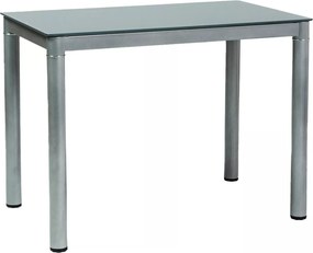 Tavolo Galant in vetro temperato grigio – 100x60x75 cm