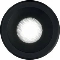 Faretto Ad Incasso Virus Alluminio Nero Led 3W 3000K Luce Calda