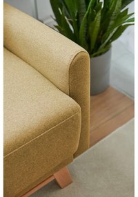 Divano letto variabile giallo ad angolo Pop - Bonami Selection