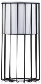 Vaso da fiori in metallo LOFT 42x20 cm nero/bianco