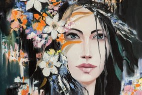 Quadro su tela – Pittura originale di una donna