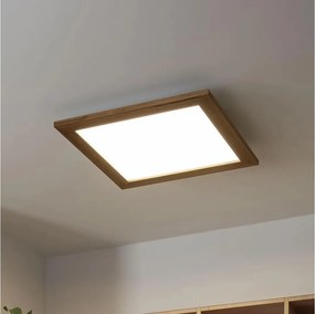 Brilagi - Plafoniera dimmerabile LED SLIMFRAME WOOD LED/36W/230V 49,5x49,5 cm + telecomando