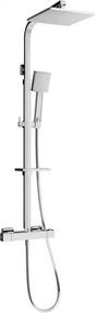 Mexen CQ45 set doccia esterna con soffione e rubinetto termostatico, cromo - 772504595-00