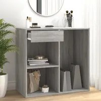 Armadietto Cosmetici Grigio Sonoma 80x40x75cm Legno Multistrato 820503