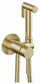 Kamalu - Miscelatore bidet da incasso con doccetta finitura oro| KAM-ARTE ORO