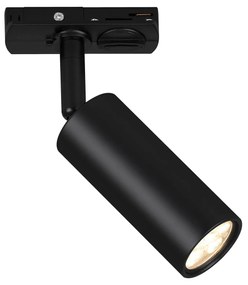 Faretto Per Binari Rail Metallo Nero Opaco Led Integrato 4,5W 3000K