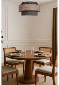 Lampadario a plafone GRACE 1xE27/60W/230V diametro 40 cm marrone/beige