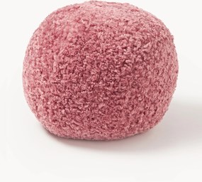 Cuscino decorativo rotondo in teddy Dotty