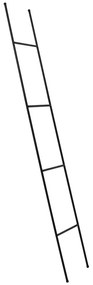 Scala decorativa in metallo nero Siem - Light &amp; Living