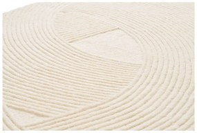 Tappeto in lana color crema tessuto a mano 160x230 cm Pune - House Nordic