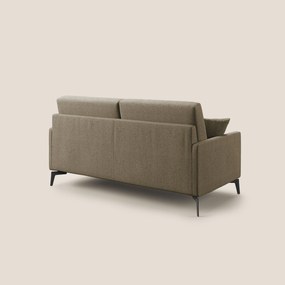 Saturno divano moderno in tessuto morbido impermeabile T03 marrone