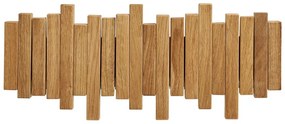 Attaccapanni da parete di colore naturale in rovere massiccio 3 cm Caltra – House Nordic