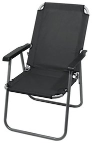 Sedia pieghevole da campeggio grigia